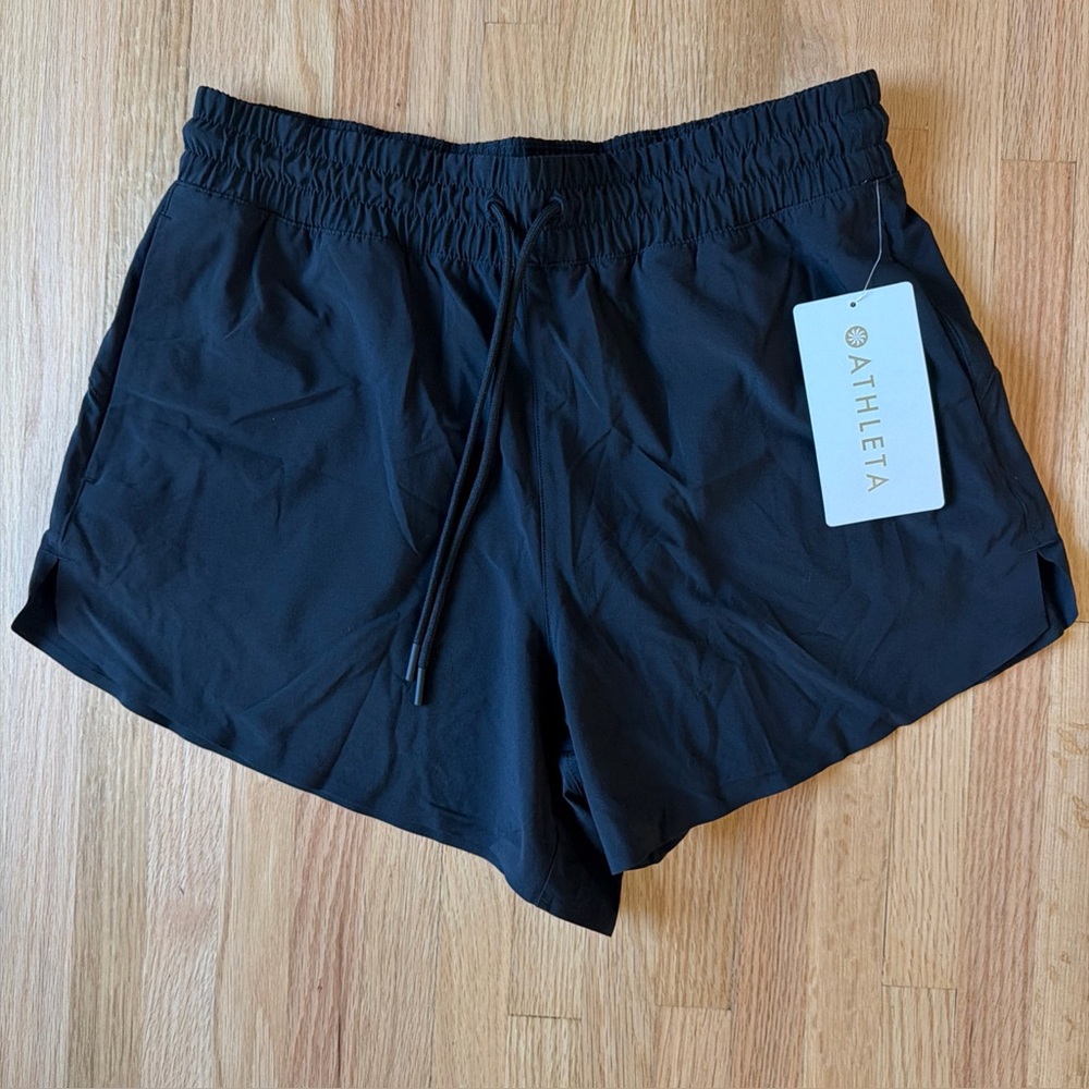 Athleta Crossroads Shorts Womens Small Black Activewear Running SRP  $65 Unlined - Picture 2 of 8